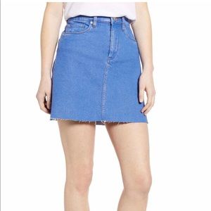 BlankNYC A-line Denim Mini Skirt Sky Blue